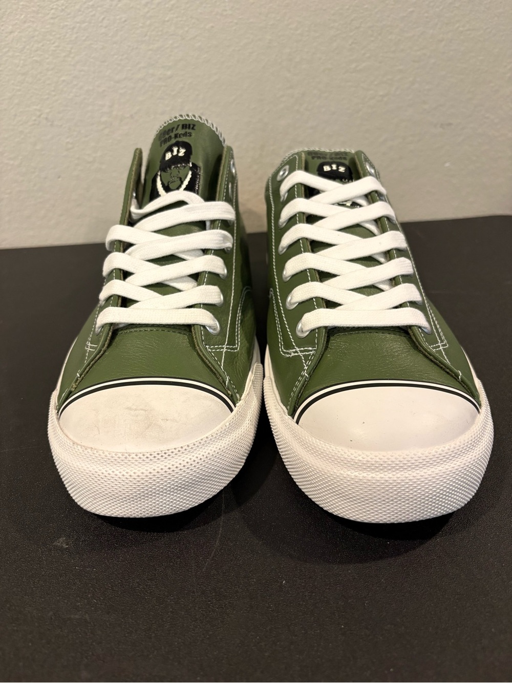 Biz Markie x PRO-Keds 69er Olive Green Leather Men’s Size 12 New In Box - Picture 7 of 11